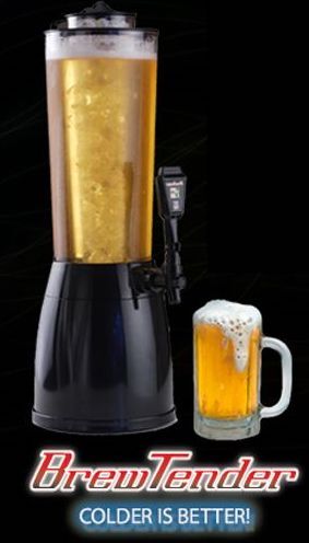 BrewTender Tabletop Beer & Beverage Dispenser - Chrome Base w/ Coors Light Logos
