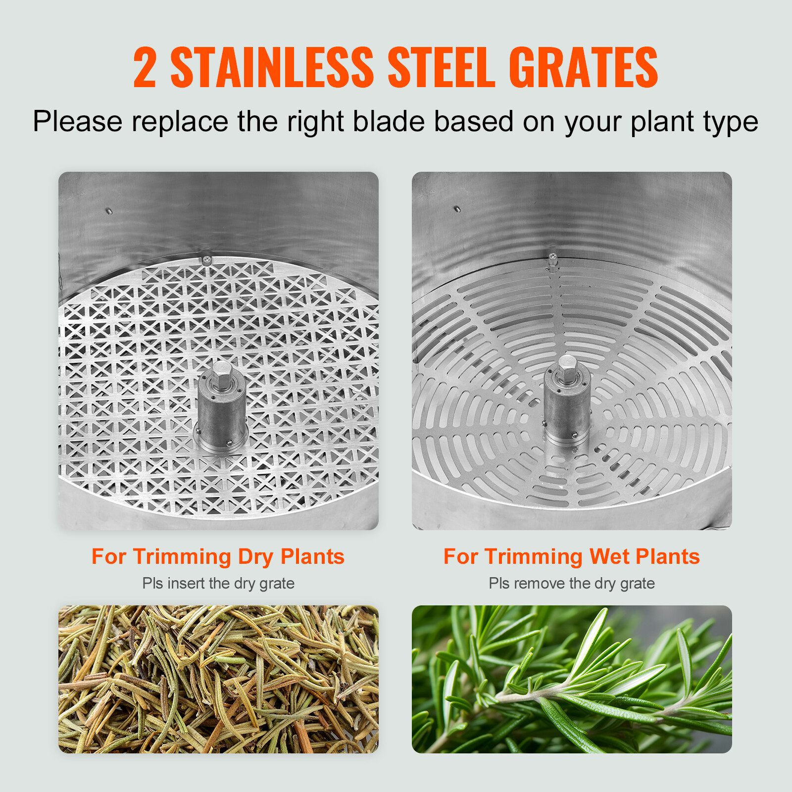 VEVOR Bud Leaf Trimmer 16 inch Stainless Steel Manual Bud Trimmer Machine