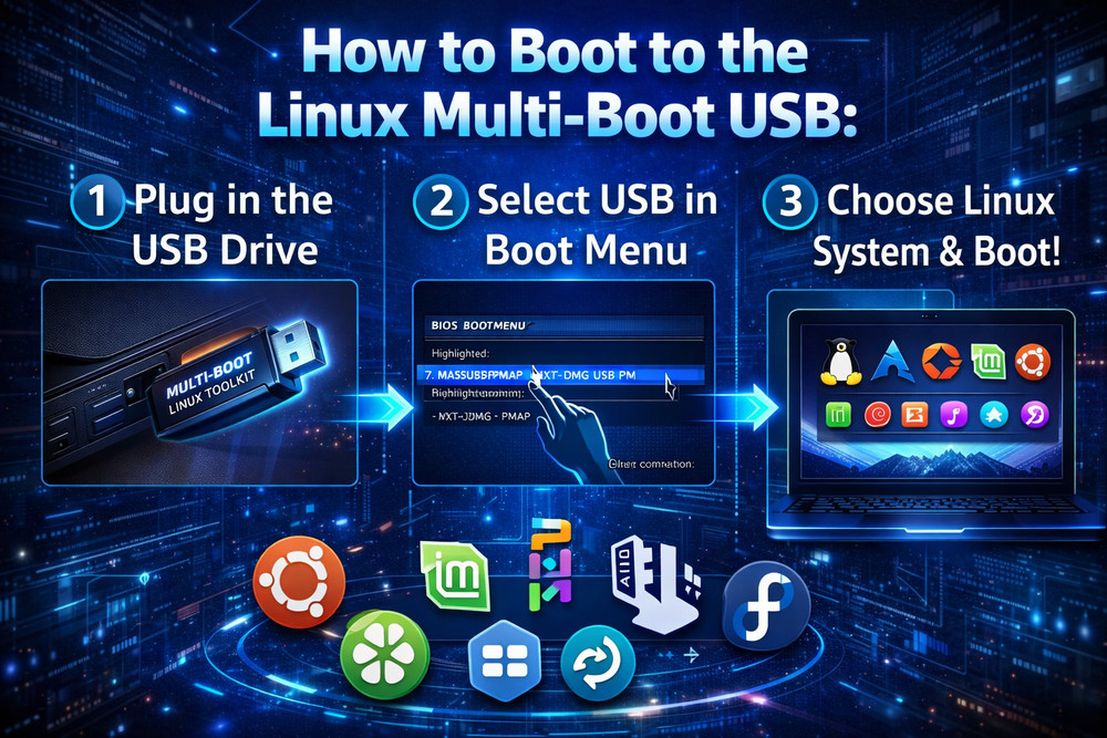 Linux Multiboot USB Toolkit | 20+ Distros Ubuntu Mint Fedora Kali Live Boot