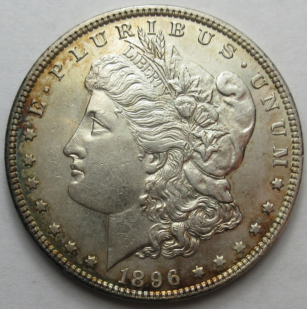 1896 Silver Morgan Dollar -AU- (#210c)