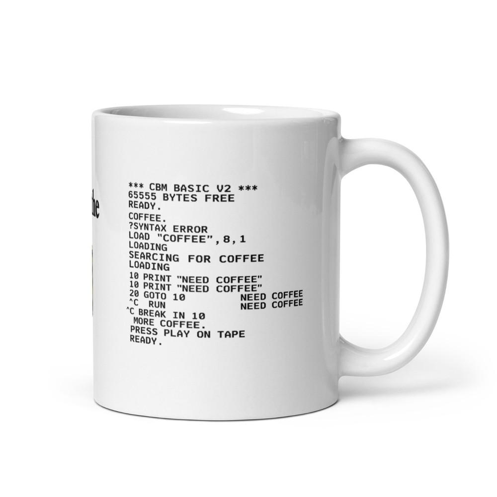Commodore VIC-20 Inspired "Need Coffee" Retro Mug | 11oz