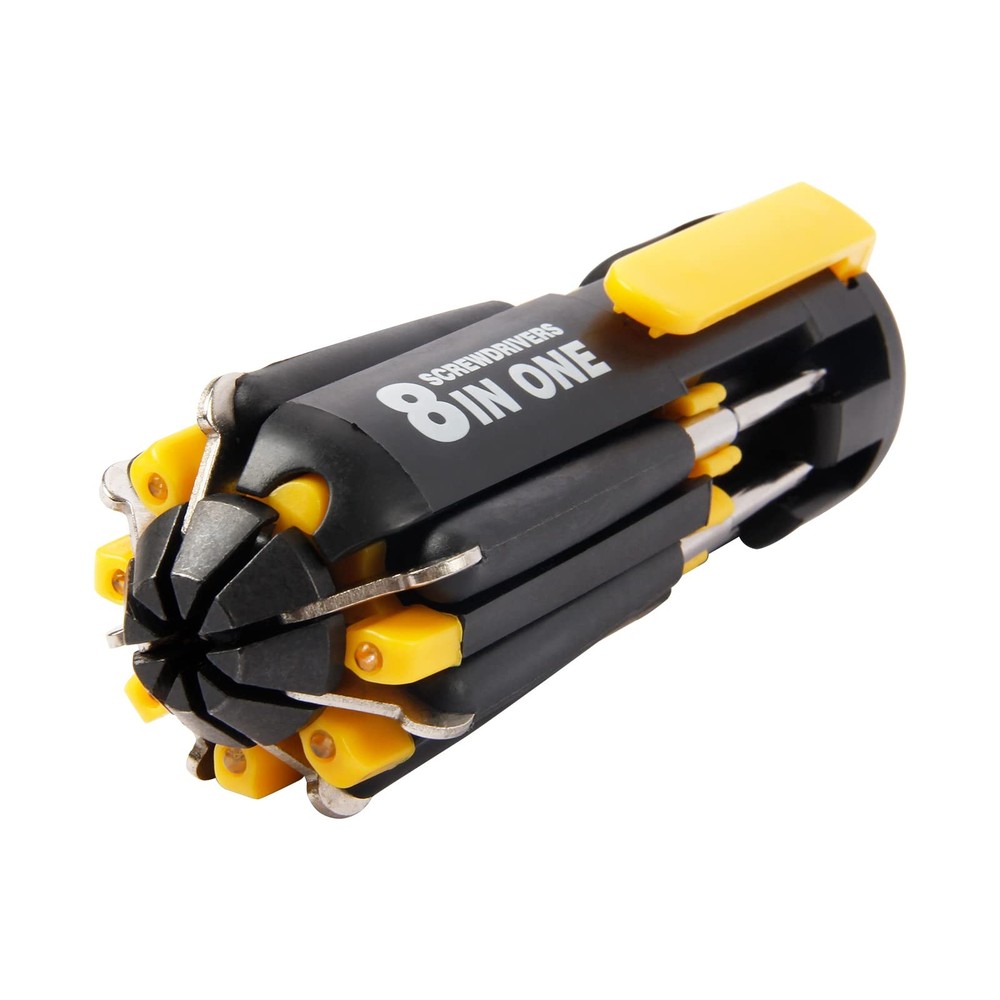 8 in 1 Screwdriver with Flashlight, Multi Functional 8 in 1 Screwdrivers Tool...