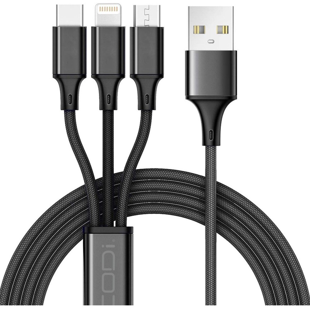 CODi 4' 3-in-1 USB Fast Multi Charging Cable (a01068)