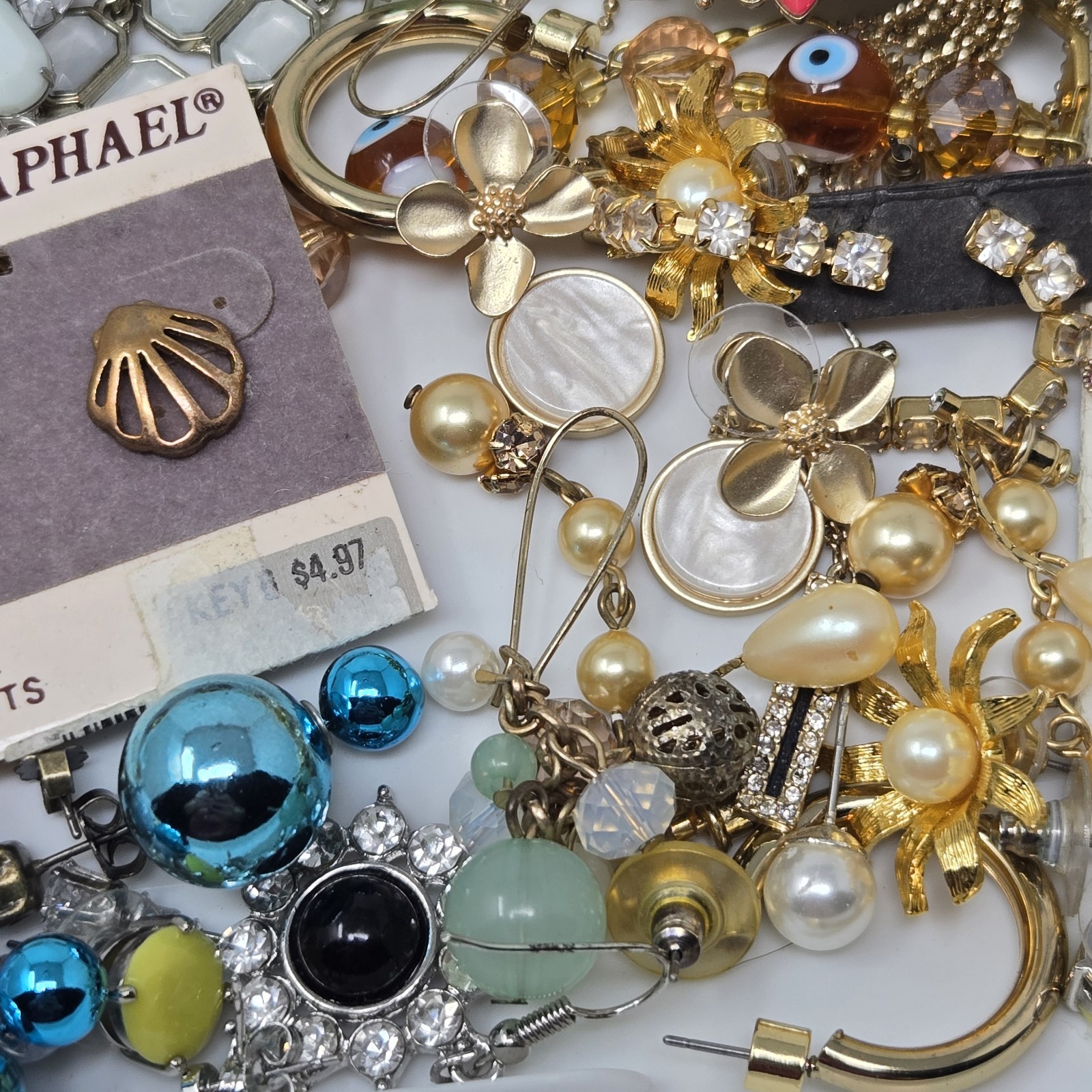 Costume Jewelry Mystery Jar Earrings Lot *Two Pair* Mystery Surprise