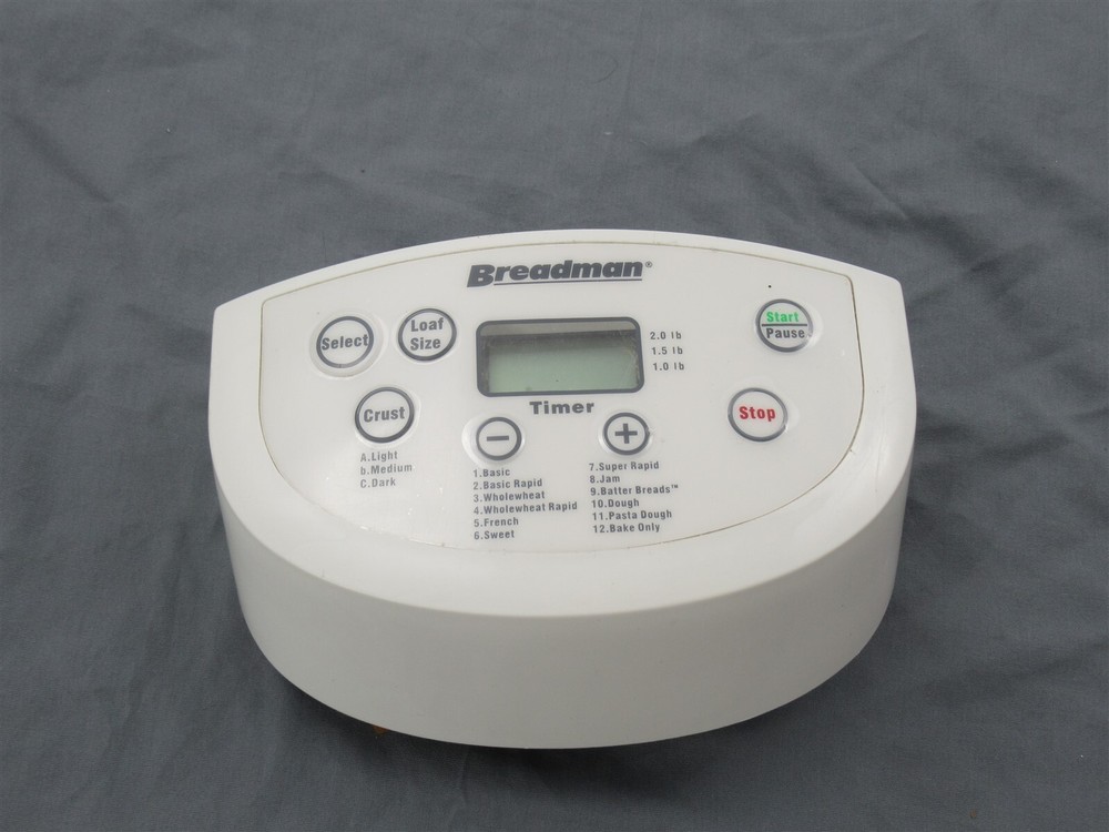 Breadman TR555LC TR555 Bread Machine Maker Control Panel Replacement Part