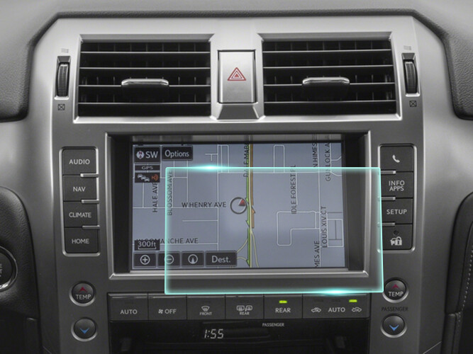 Crystal Clear Screen Protector for 2017 Lexus GX 460 Vehicle Navigation
