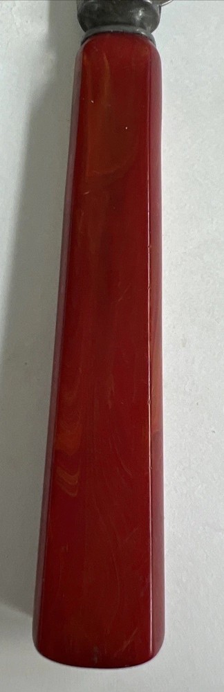 Landers Stainless Flatware Knife Red Bakelite Handle