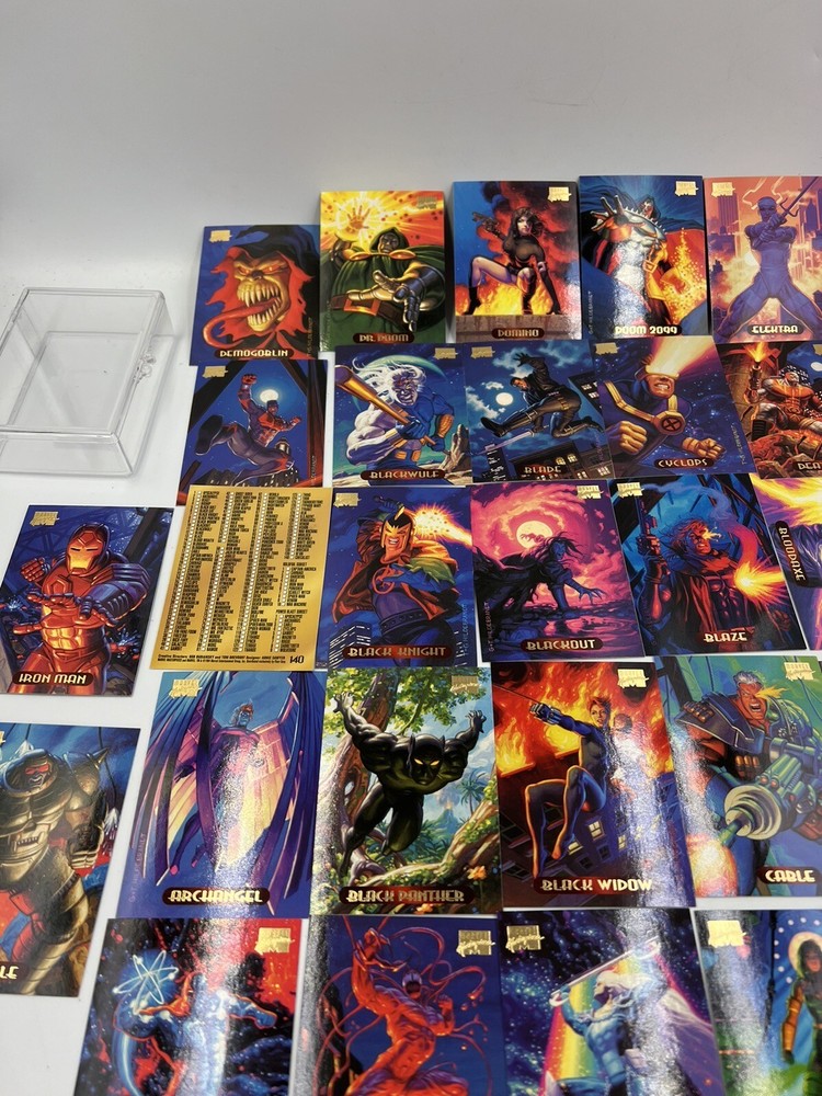1994 Fleer Marvel Masterpieces 32 CARD LOT