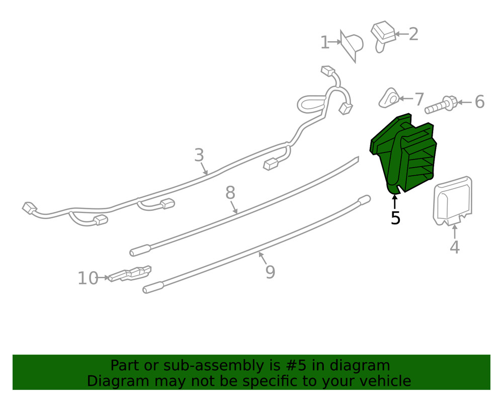 Genuine Ford Blind Spot Detection System Warning Sensor Bracket JL1Z14D189B