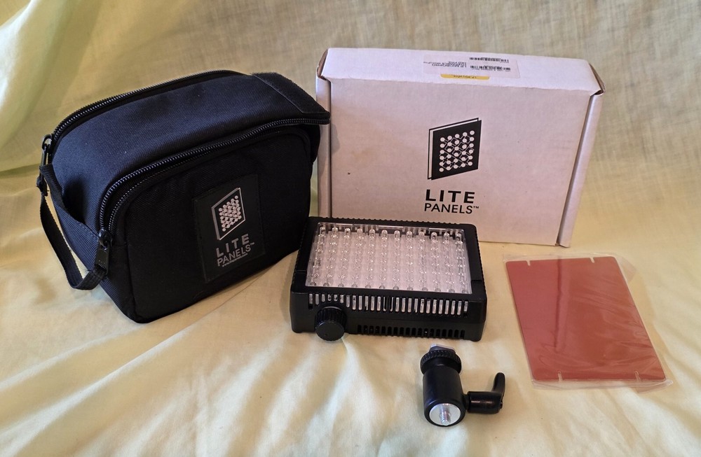 Litepanels MicroPro LED Camera Light Lite Panels Micro Pro with case