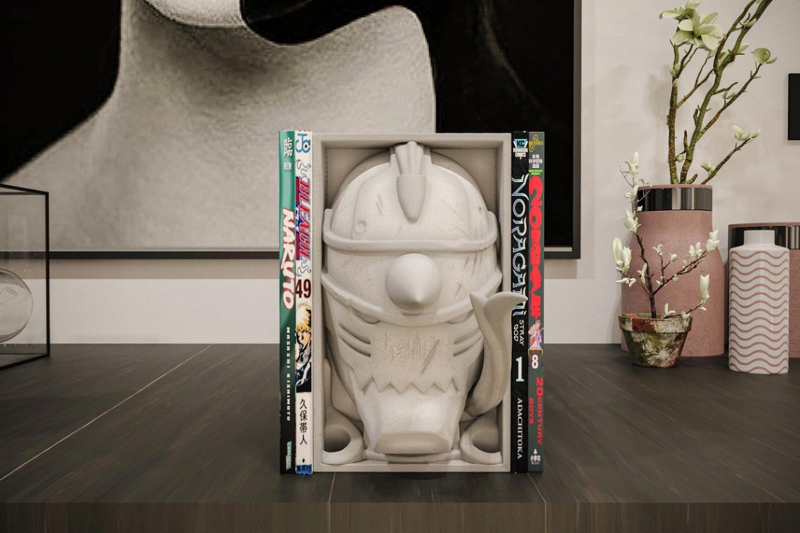 Alphonse Elric Fullmetal Alchemist Manga Nook - Suit of Armor Bookshelf Insert