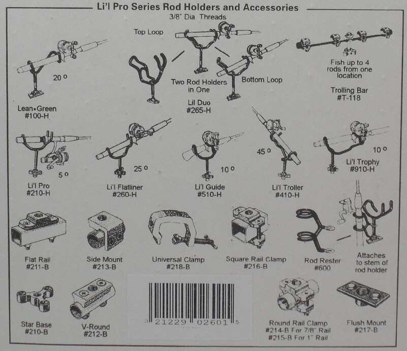 Driftmaster 216-B Rodholder 3/8" Rail Mount Base