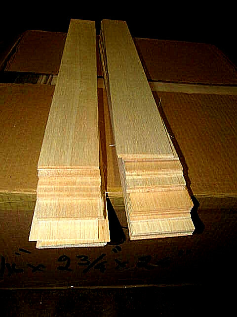 25 PIECES THIN SANDED BALSA 30" X 2 3/4" X 3/32 LUMBER WOOD MODEL R/C T1