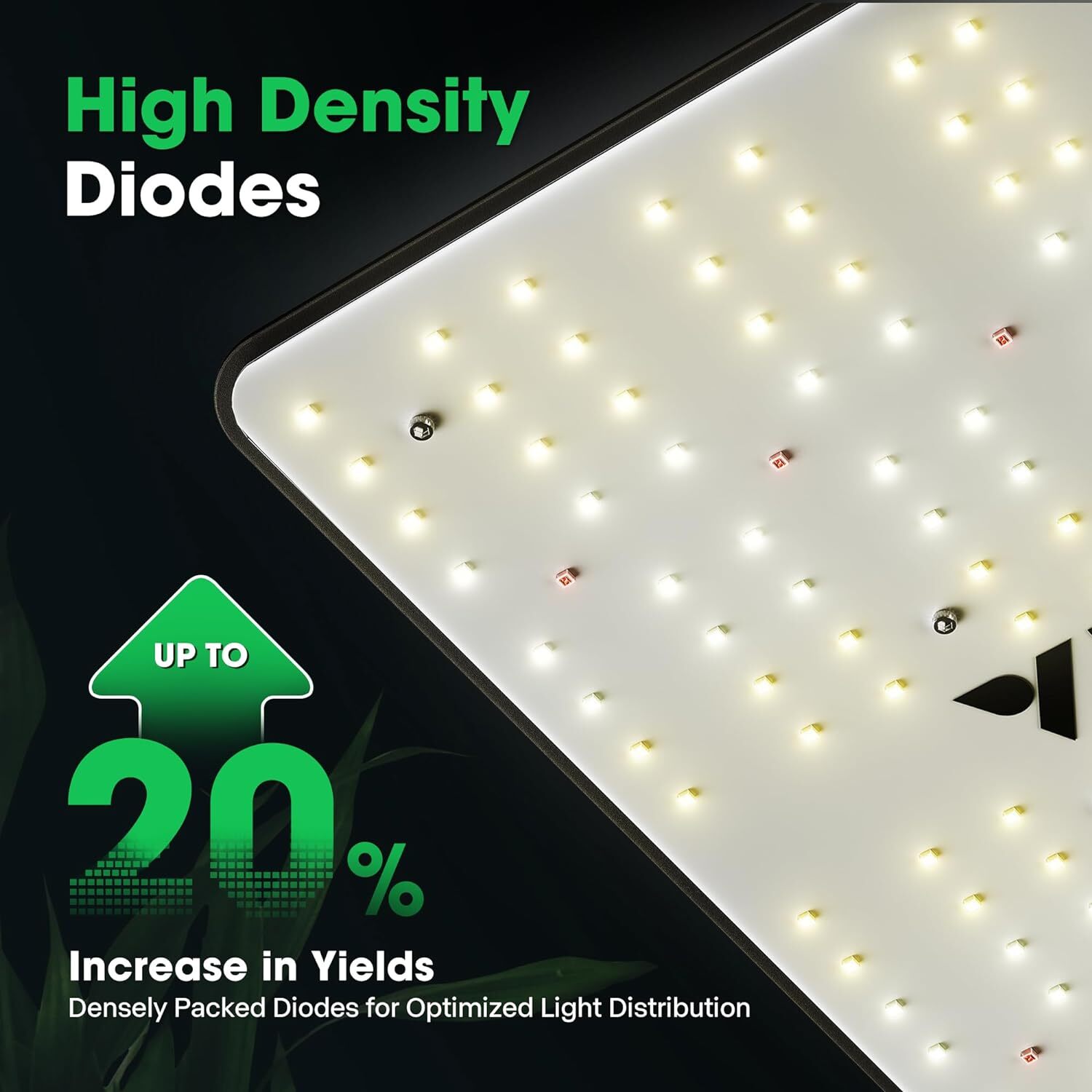 VS1000 LED Grow Light 2.75μmol/J Samsung LM301 Diodes Full Spectrum Dimmable 2x2