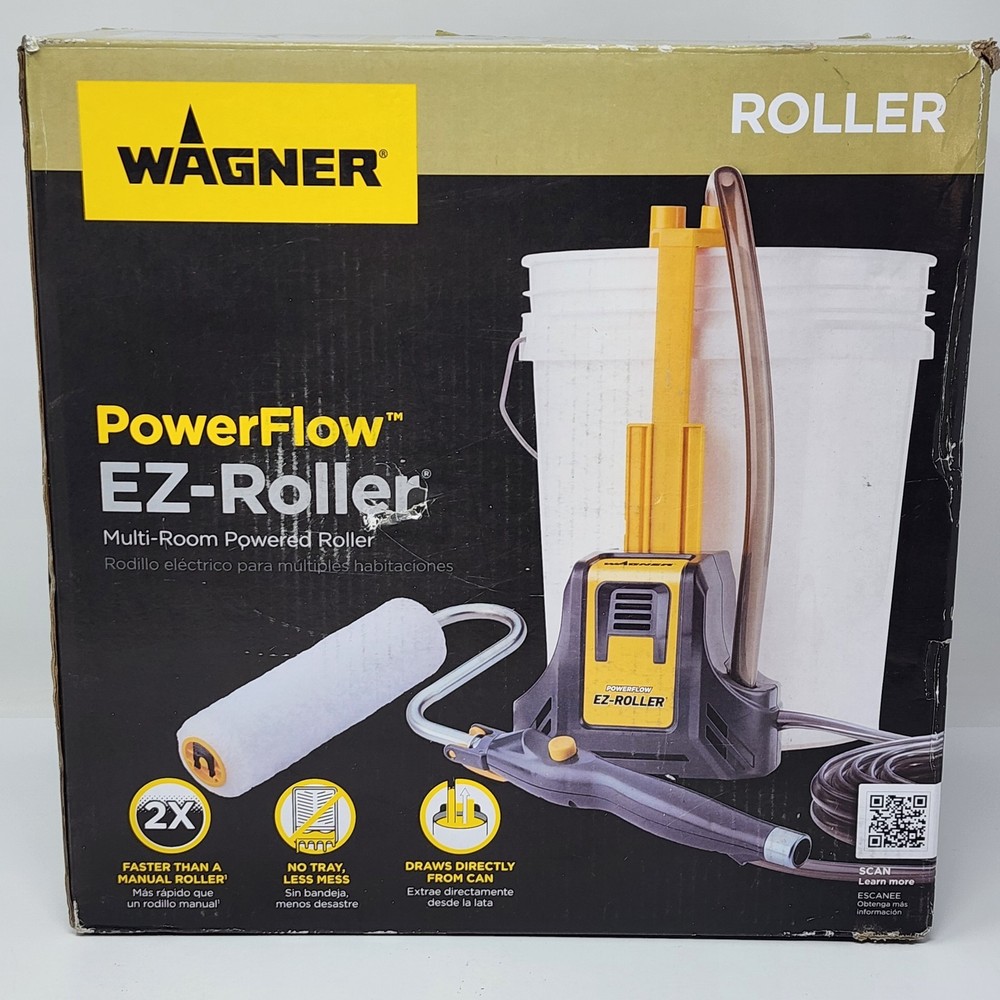 Wagner PowerFlow EZ-Roller Multi-Room Powered Paint Roller, D