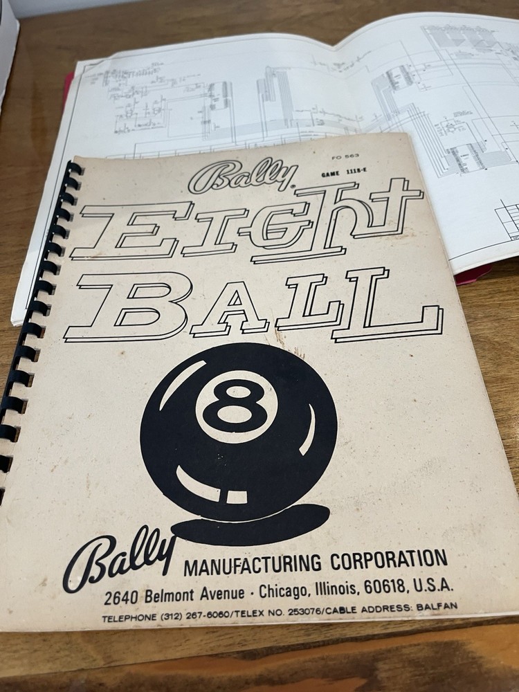 Eight Ball Pinball Manual & Schematic