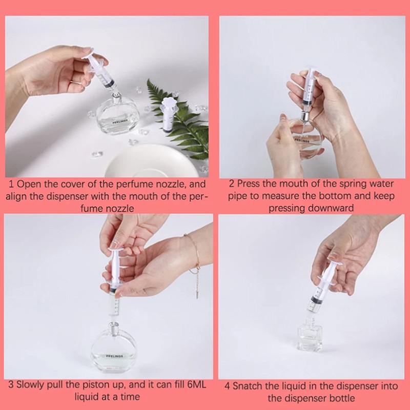 12pcs/Set Perfume Dispenser Refill Diffuser Syringe Straw Dropper Funnel Tools