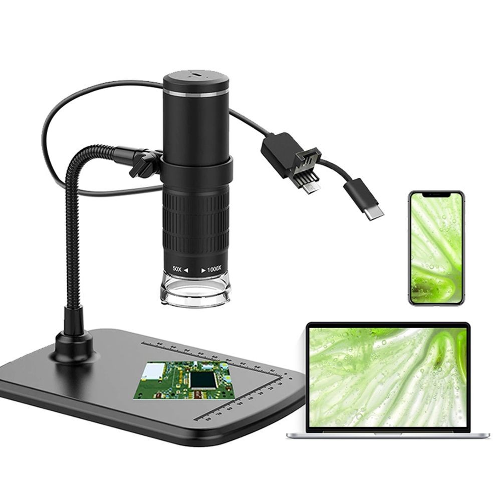 1000X Digital Microscope HD LED USB WiFi Microscope for Smartphone PCB US