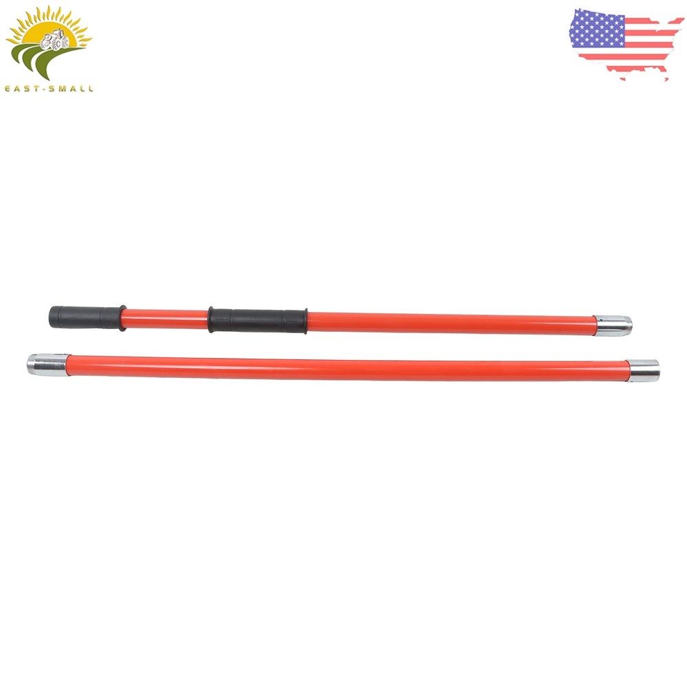 9-Section Telescoping Pole Saw Pruner 30ft Maximum Reach Orange Heavy-Duty