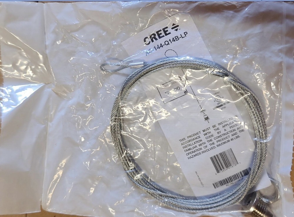 CREE AC-144-Q14B-LP Adjustable 144" Loop Cable Kit. 10 PACK