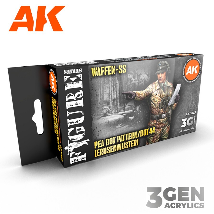 AK Interactive: Pea Dot Pattern/DOT44 Camouflage - Paint Set - AK11623