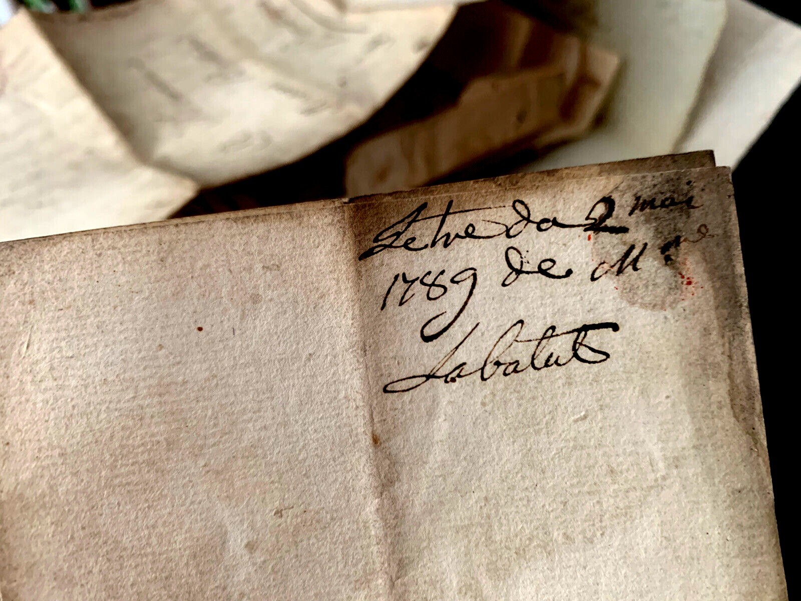 ANTIQUE LETTER 1700s