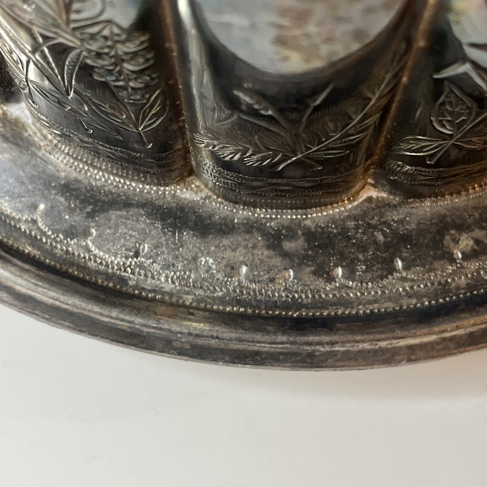 Victorian Antique Silver Plated Biscuit Barrel Hinged 2lbs 5oz Lionhead Handles