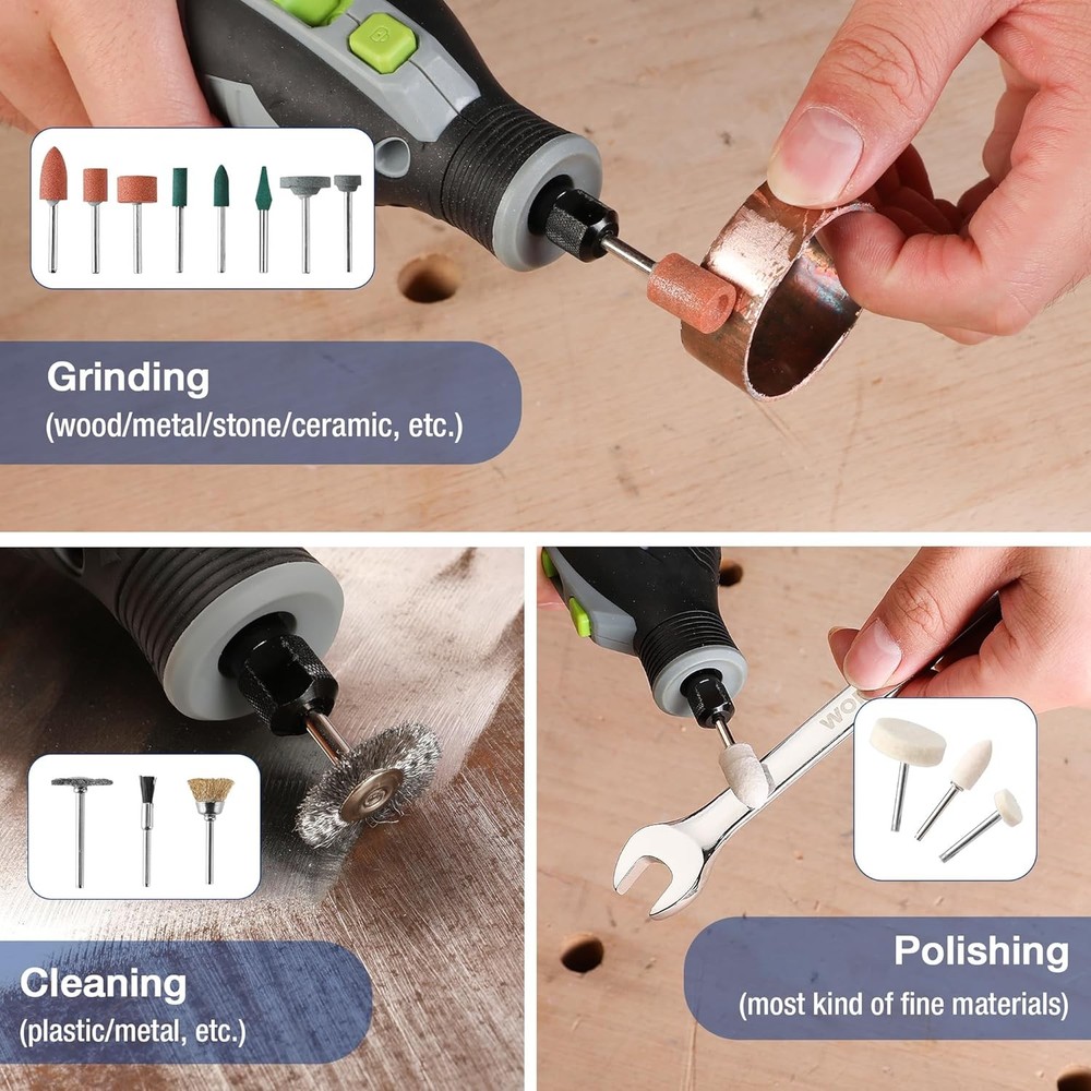 530 Piece Rotary Tool Accessory Kit Bits Cutting Grinding Sanding