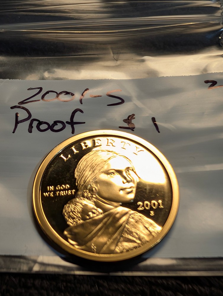 2001 S Proof  Sacagawea Dollar  ** From Proof Set **