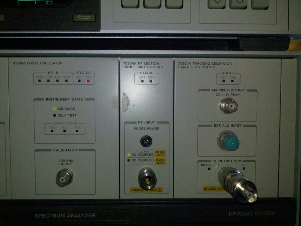 spectrum analyzer includes both units as in display