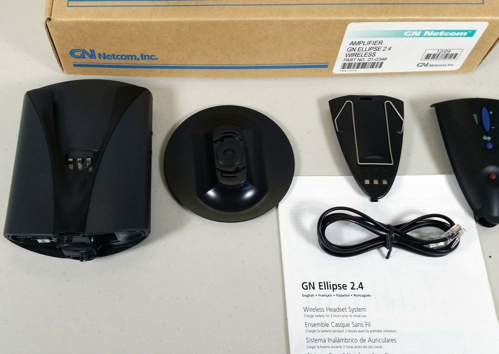 GN Netcom Amplifier Ellipse 2.4 Wireless 01-0348 PLEASE READ DESCRIPTION