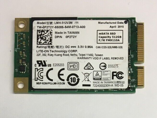 512GB mSATA SSD mixed brands