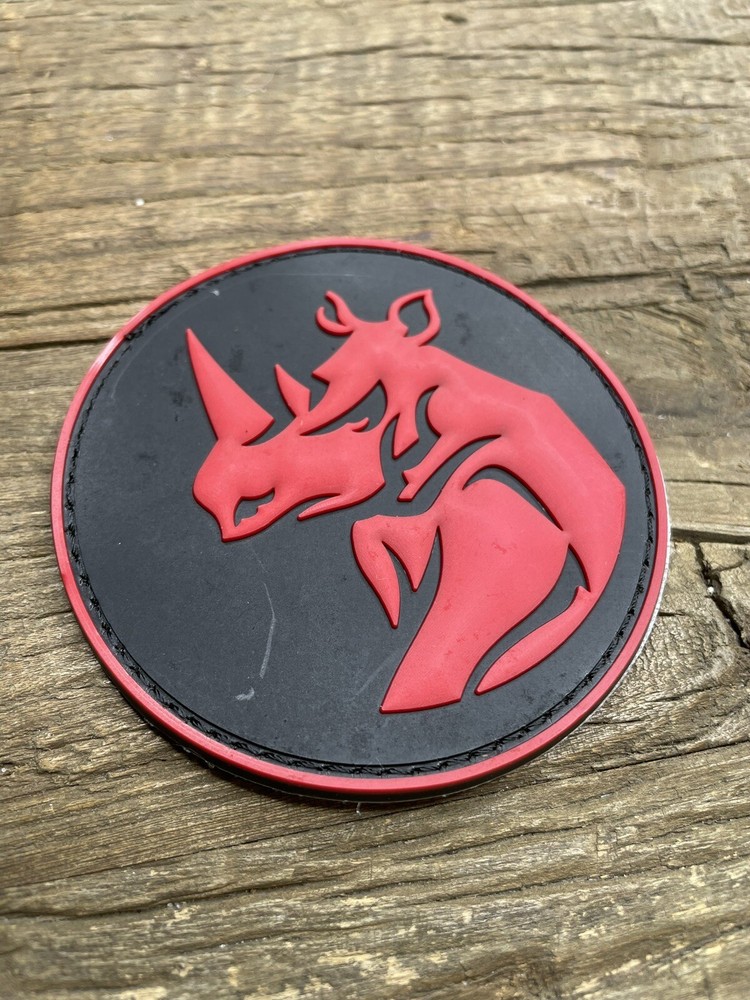PVC Rubber Patch Hook Loop Red Rhino