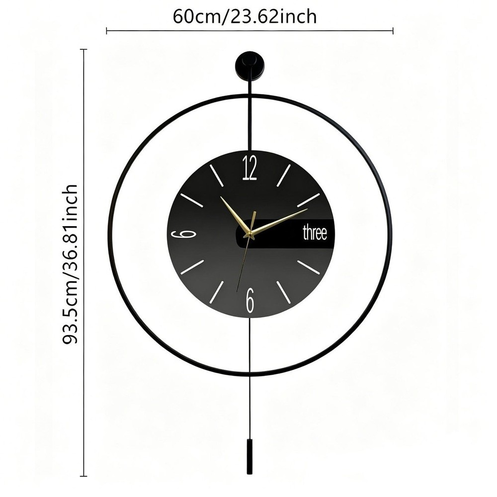 Wall Clock Easily Read Quiet Wall Decoration for Kitchen Classroom Bathroom