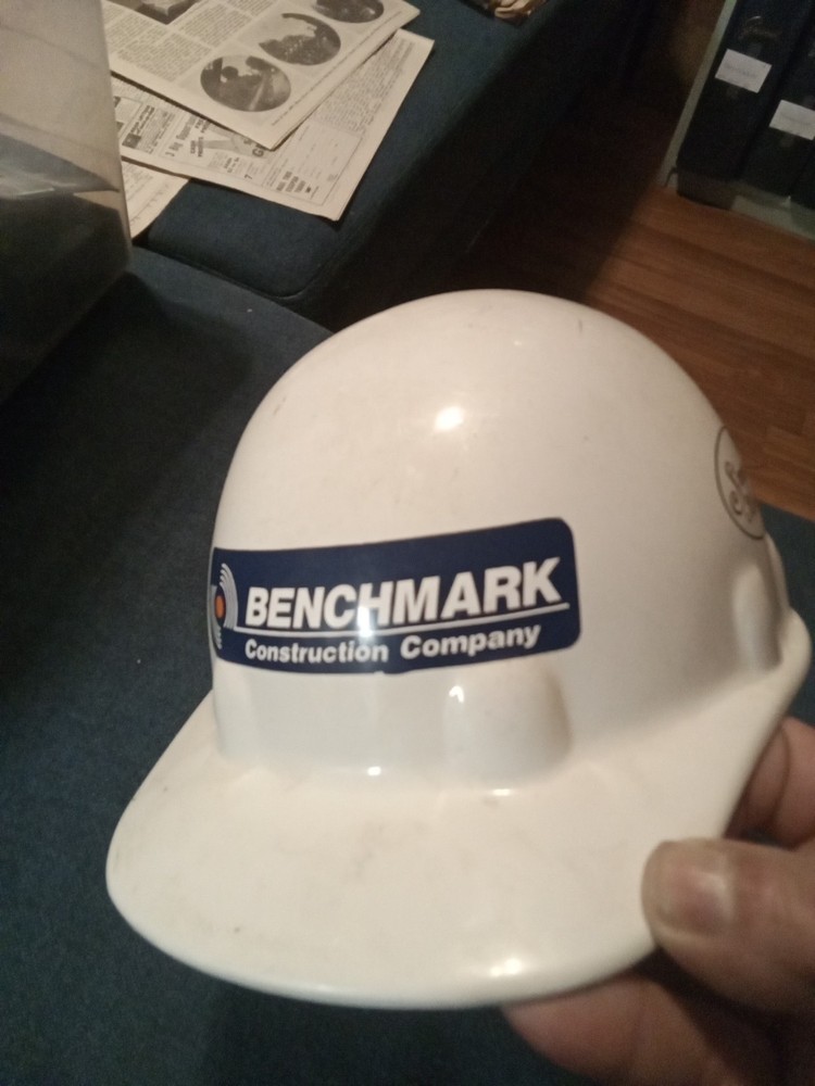 Vintage  Hard Hat, Benchmark Construction