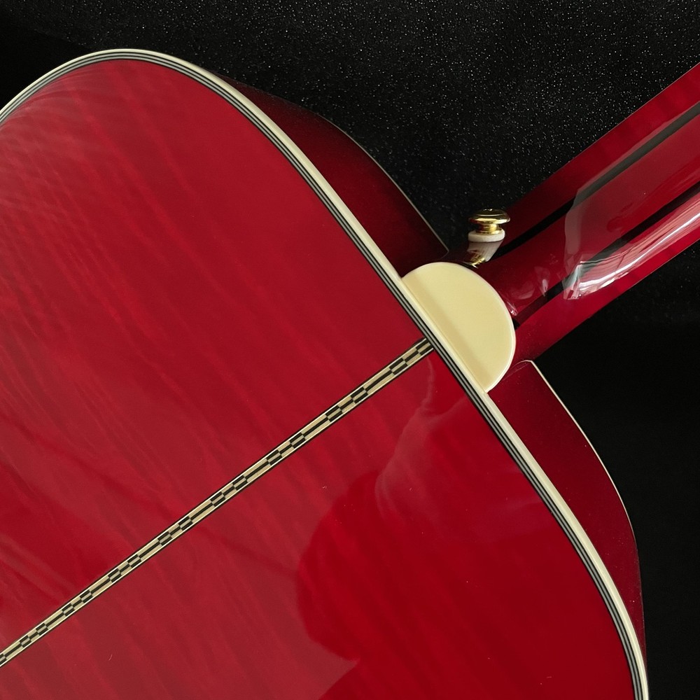41In Dove Acoustic Electric Guitar Solid Spruce Top Red Back&Side Flame Maple