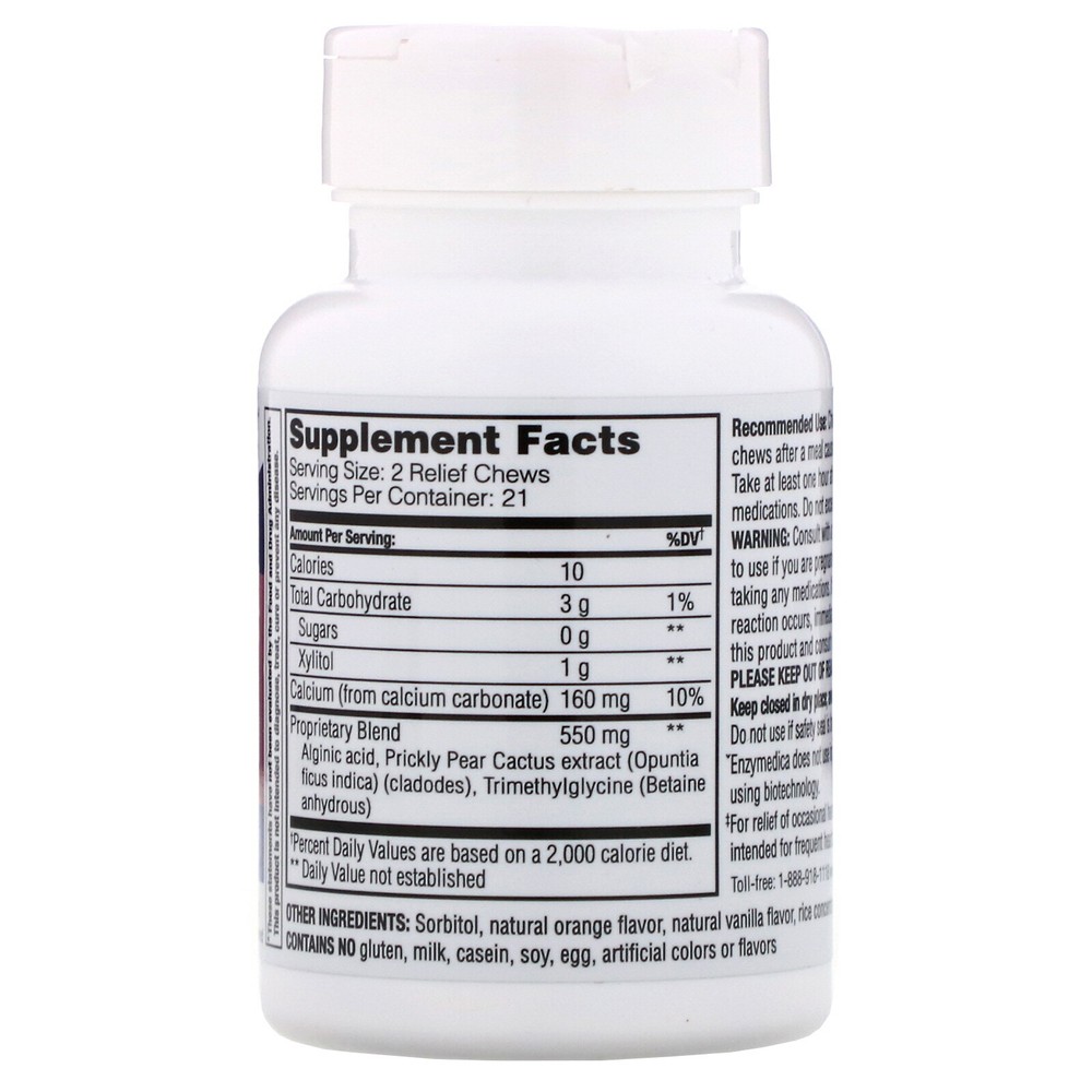 Heartburn Soothe, Orange Vanilla, 42 Tablets
