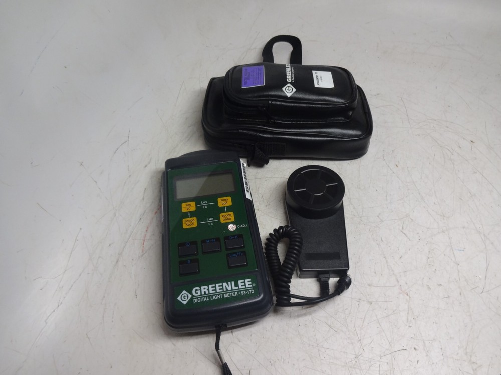 Greenlee Digital Light Meter 93-172 with Case