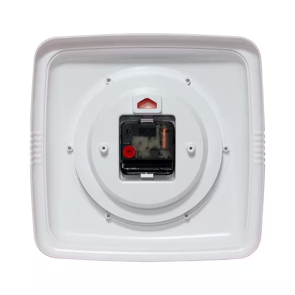 Square Retro Orange Wall Clock