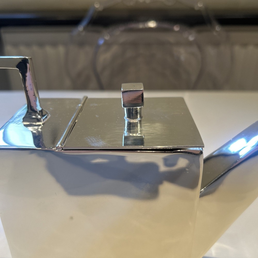 Silver Plated Art Deco Christopher Dresser Style Rectangular unusual Shape Rare