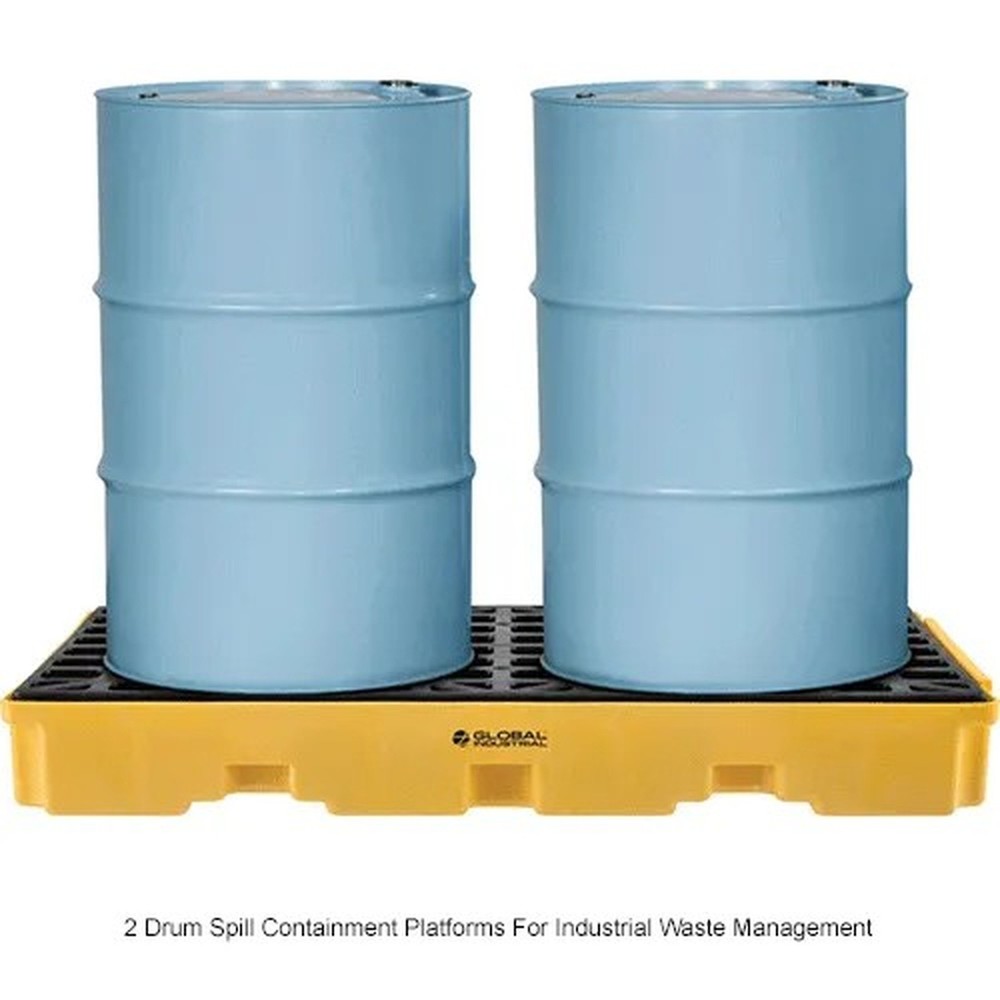 Global Industrial? 2 Drum Spill Containment Modular Platform