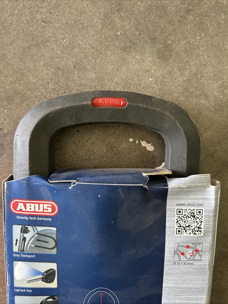 New ABUS uGrip Plus 501 Bicycle U-Lock Keyed Security Level 13
