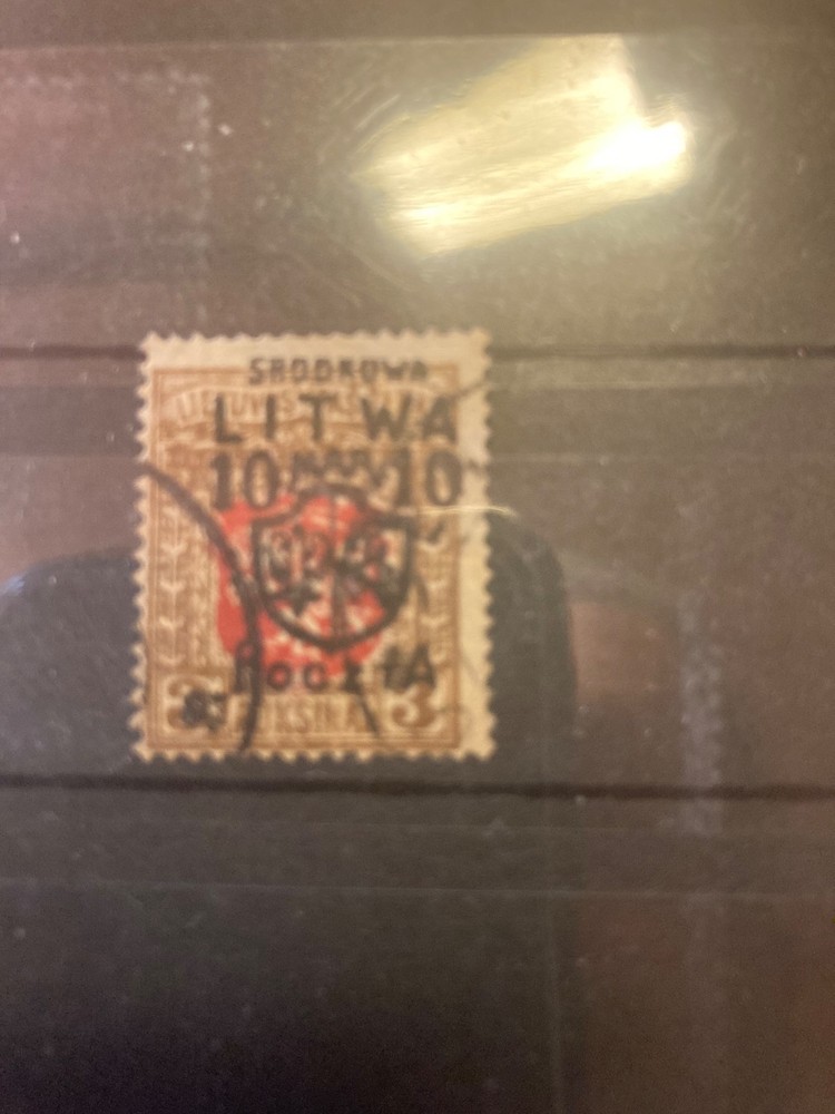 1920 central Lithuania overprinted 3 Auksinai