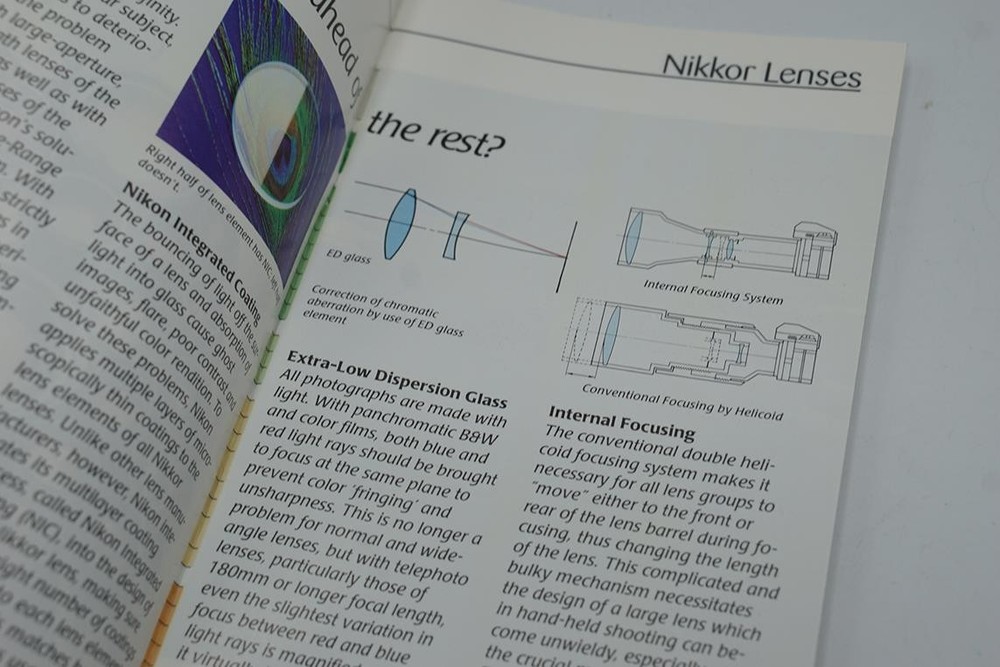 Nikon Nikkor Camera Lenses 1991 Catalog