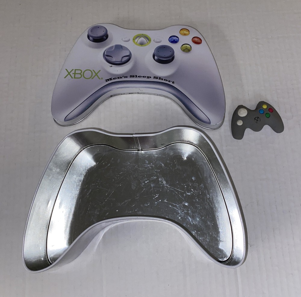 XBOX Empty Tin Kohls Rubber Eraser Controller c2008 Microsoft