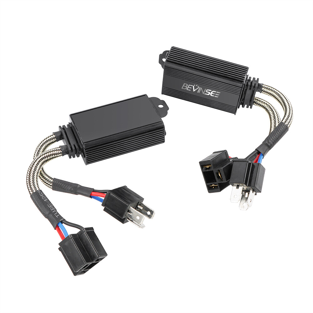 9003 H4 LED Headlight Canbus Load Resistor Decoder No Error Anti Flicker Adapter