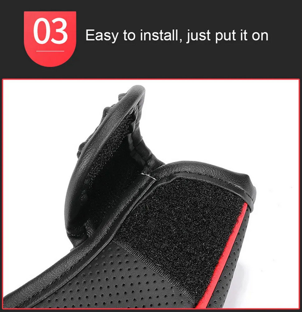 Leather Car Gear Shift Collars Interior Shift Knob Covers Gear Sleeve Protector