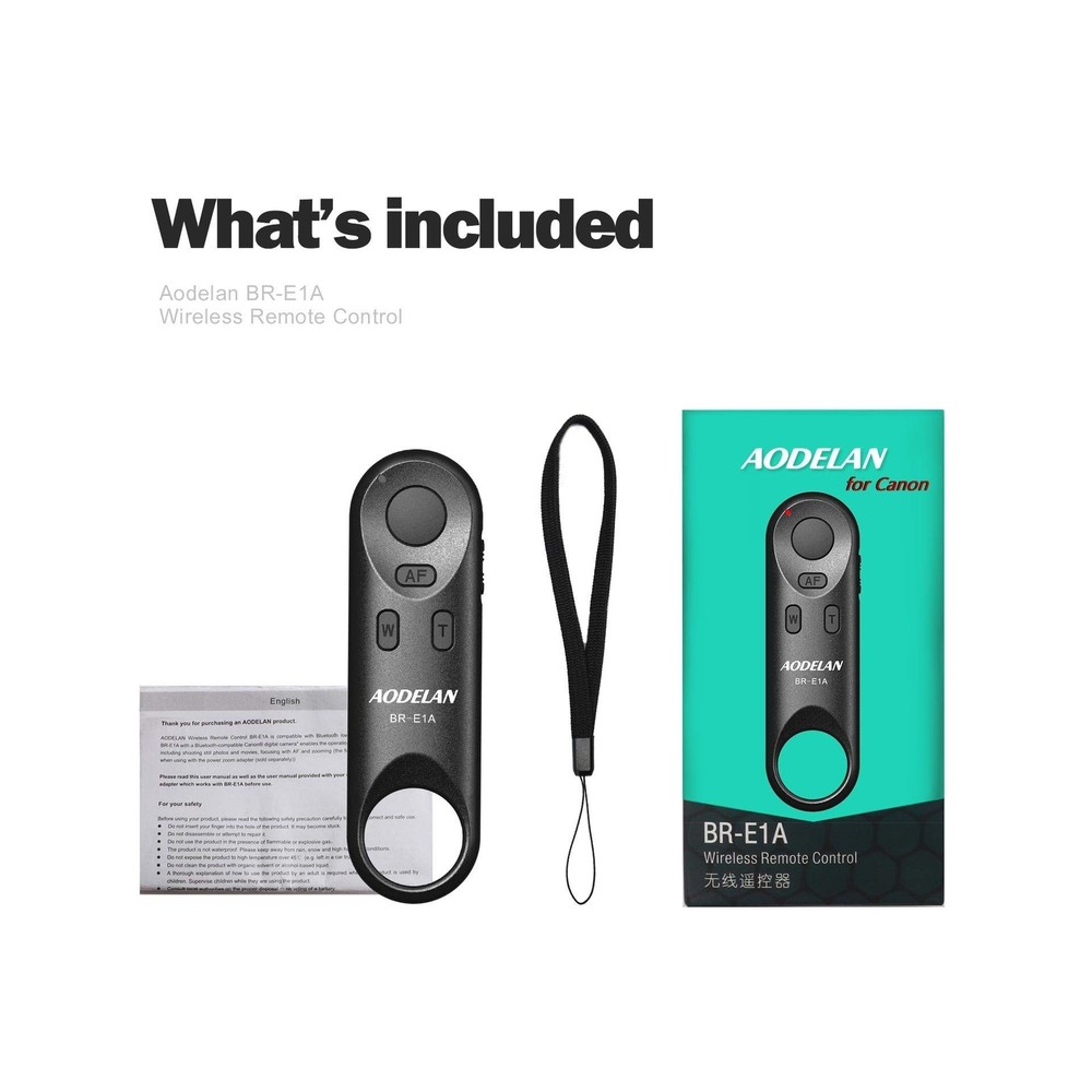 Camera Remote Control Wireless Shutter Release for Canon EOS Rebel SL2, SL3, ...