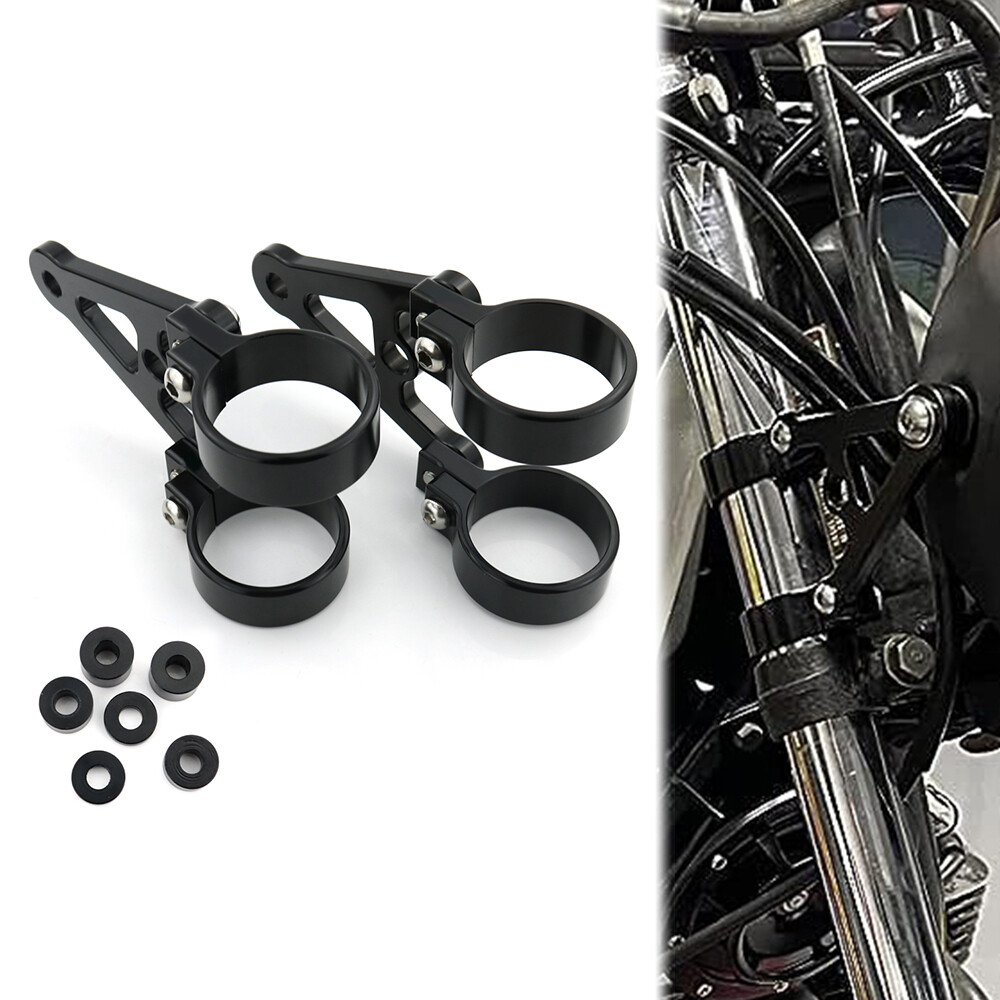 Headlight Mount Bracket Fork Head Lamp Holder Fit For 45mm Front Fork Tubes
