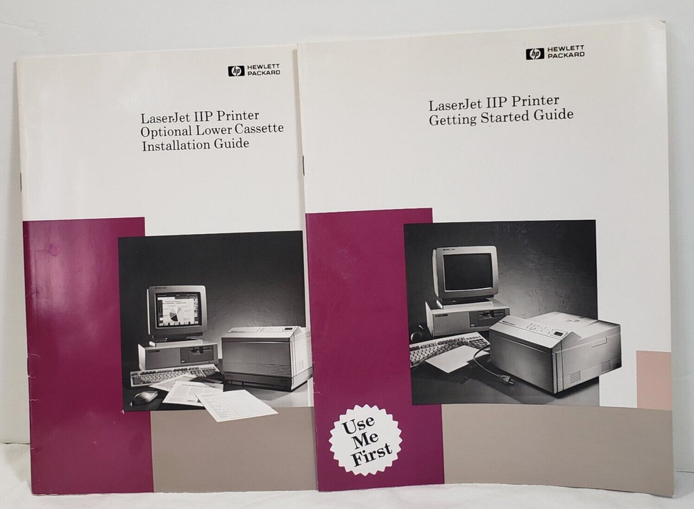 HP Hewlett Packard LaserJet IIP Printer OLC Installation+ Getting Started Guides